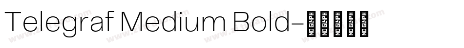 Telegraf Medium Bold字体转换